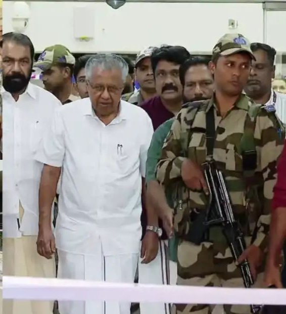 Pinarayi Vijayan Arrives in Thiruvananthapuram; Vehicle at AKG Centre to Receive